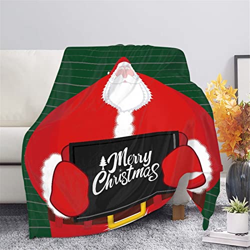 HUGS IDEA Weihnachts-Bettwäsche, lustige Weihnachtsmann-Decke,...