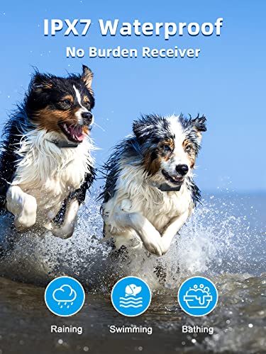 Bousnic Dog Training Collar with Remote - 4000ft Waterproof Dog Shock Collars 2 Dogs for Large Medium Small Dogs Rechargeable E Collars for Dogs Training with Beep Vibration Humane Shock(1-16) Mode - Thumbnail 4