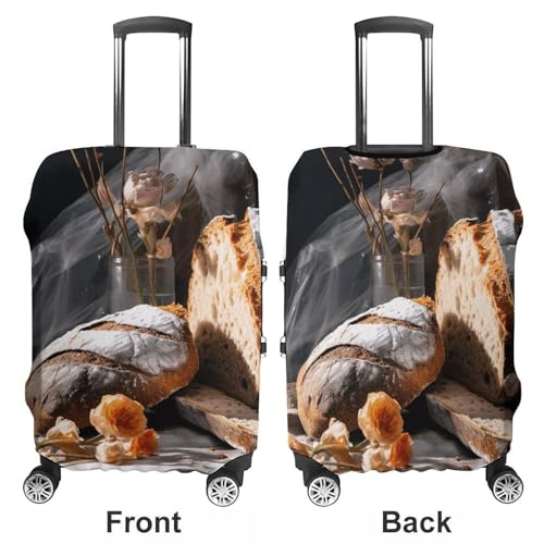 Travel Luggage Cover Suitcase Protector Bread in Bakery Elastic Washable Stretch Suitcase Protector Anti-Scratch Travel Suitcase Cover Fit 18-32 Inch Luggage3