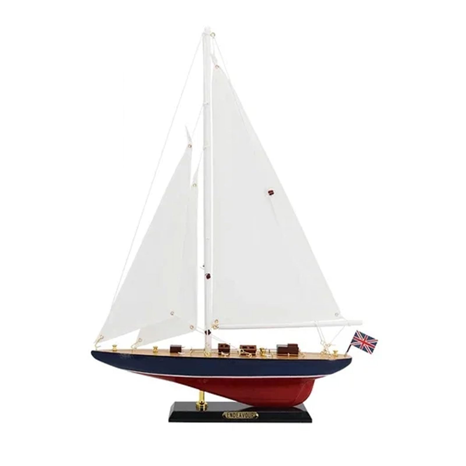 YLME Modellino di Veliero A Un Albero Simulazione di Barca A Vela in Legno Decorazioni Artigianali in Legno Moderne Decorazioni Nautiche Artigianali Decorazioni Creative per La Scrivania,B