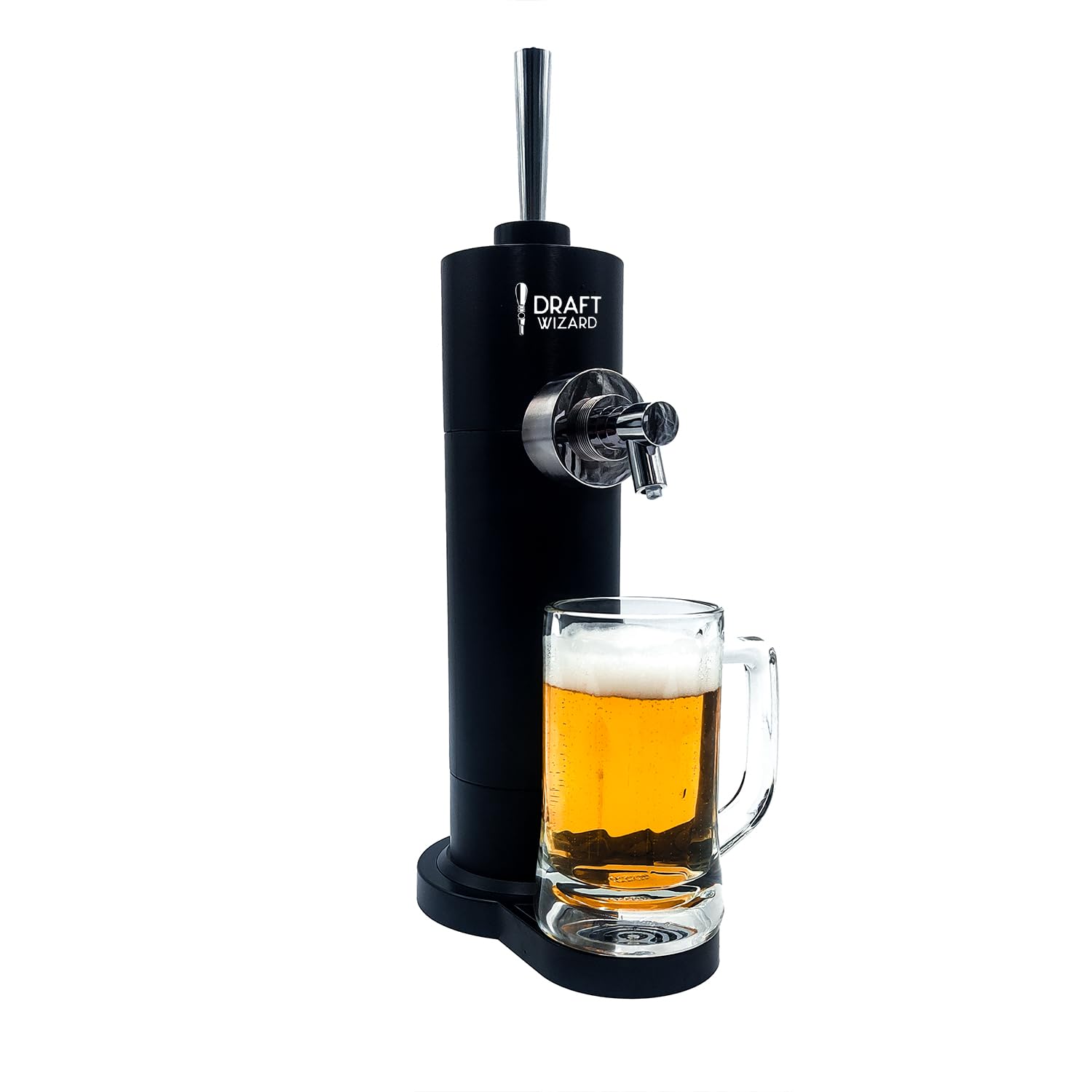 to Go Tap - Beer Dispenser for Canned Beer + Beer Frother - Mad Monkey, Black