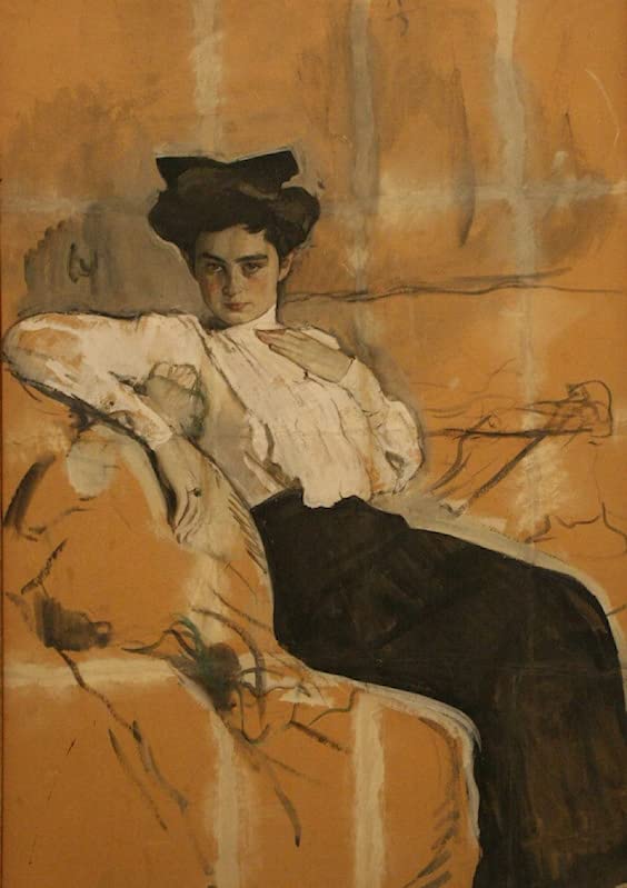 Cuadro sobre lienzo de retrato clásico ideal para decoraciones del hogar y salones