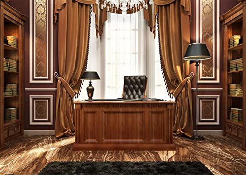 Fond photographique bureau en tissu CORFOTO (3x2,5m) pour visioconférence et studio photo élégant