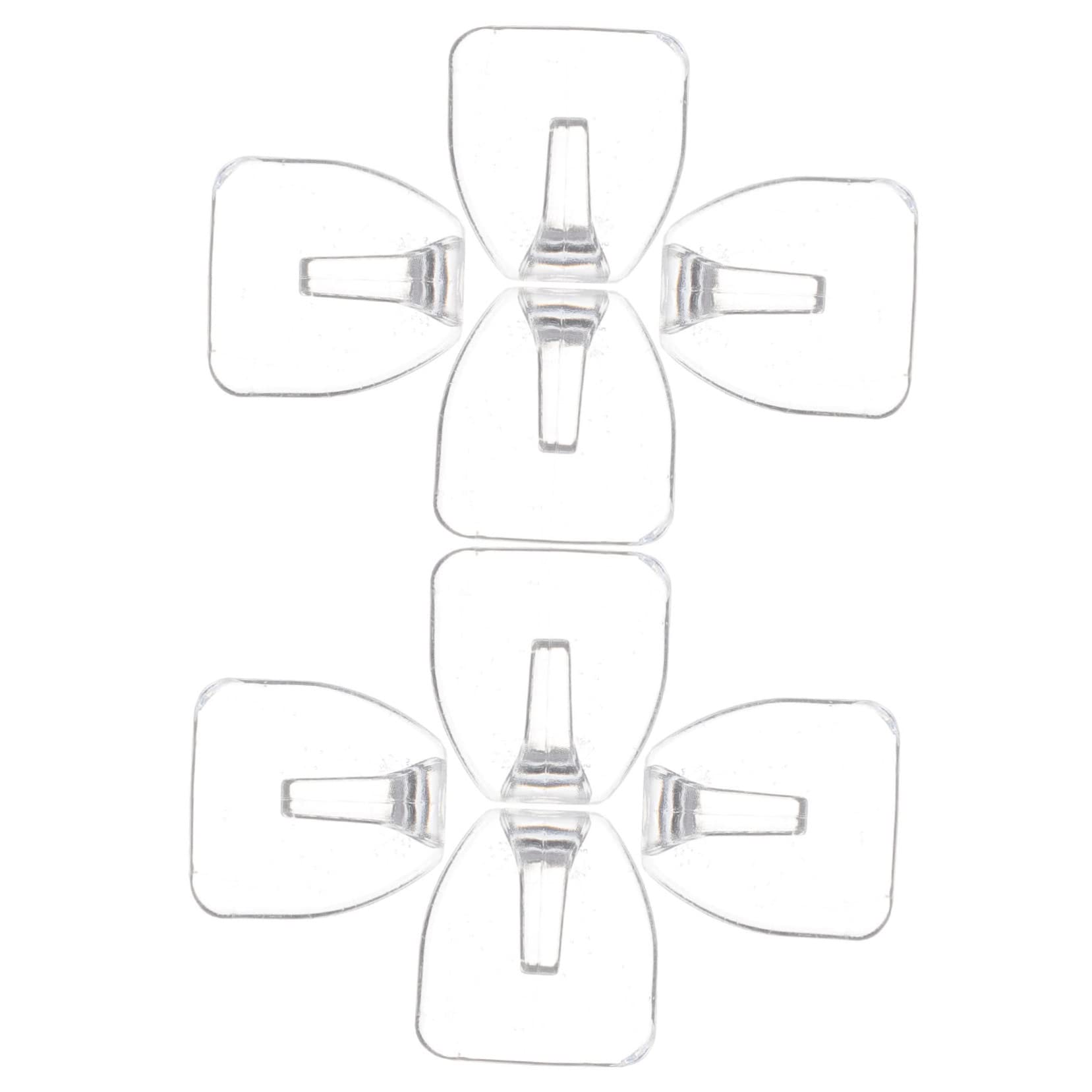 UKCOCO 32piezas Ganchos Adhesivos Transparentes Para Colgar Pared Ganchos Resistentes Para Baño y Cocina Instalación Fácil Sin Daños Para Toallas y Accesorios Del Hogar