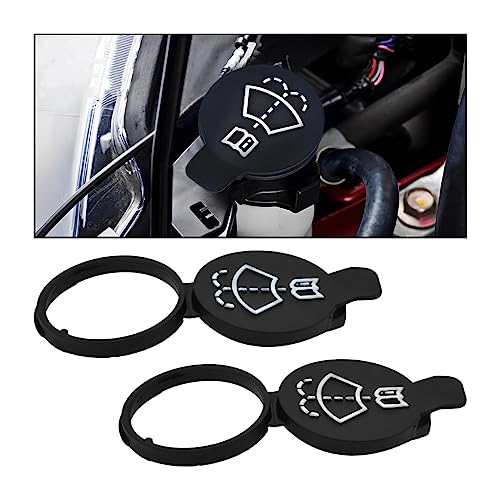 Adunsiaoto 2 Pcs Tapa Botella Depósito Líquido Limpiaparabrisas, Tapa de Botella de Depósito de Líquido Limpiaparabrisas, Tapa de Tanque de Lavaparabrisas GM Tapones de Pulverizador, Autopartes