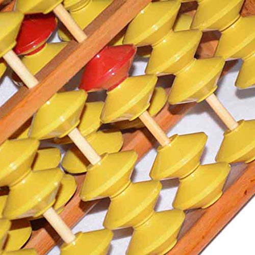 7 Colonne Non-Glissement Pendaison en Bois Boulier Chinois Soroban Outil EDucatif Calculatrice MathéMatique pour ETudiant Professeur