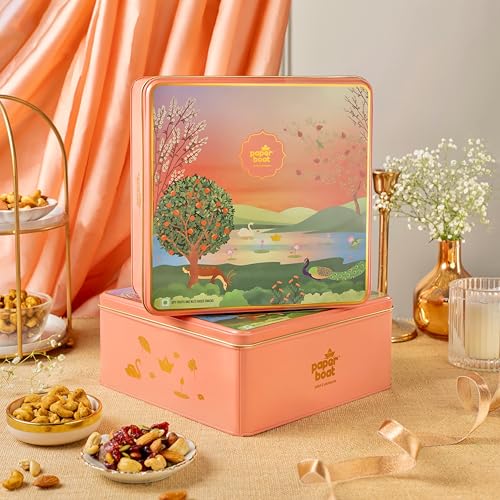 Paper Boat Diwali Dry Fruits Gift Box, 600g - Diwali Gift Hamper | Festive Dry Fruit Gift | Assorted Mixed Nuts, Dry Fruits & Trail Mix | Cashew, Almonds, Berries and Mixed Nuts (B0CDXSWW92) Amazon Price History, Amazon Price Tracker