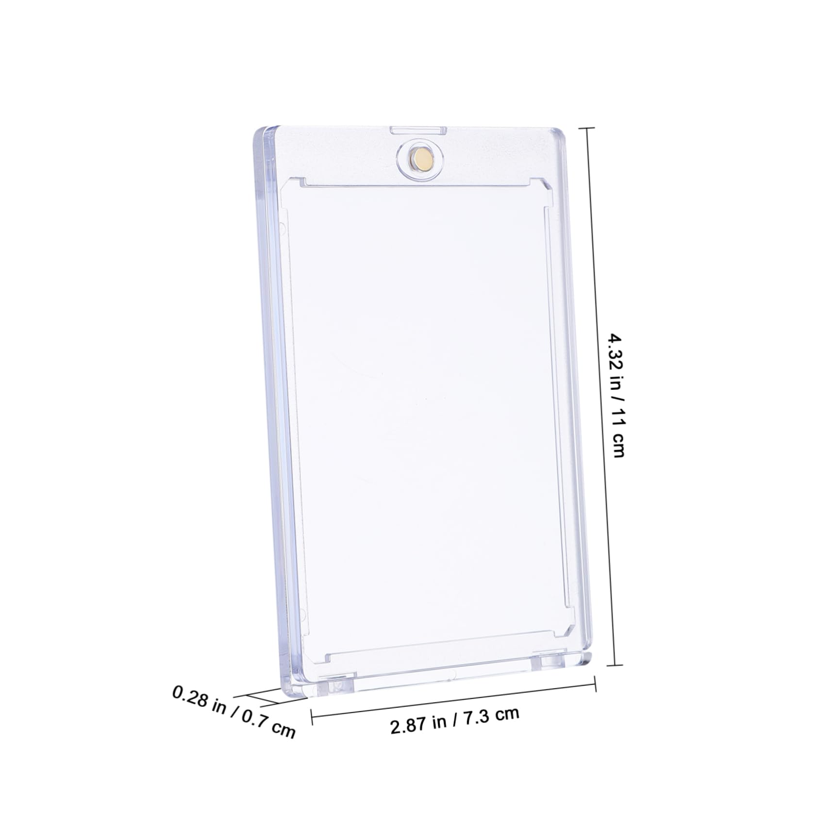 Alasum 18 Pezzi Custodie Magnetiche per Carte Collezionabili in Ps, Trasparenti e Resistenti, Protezione per Carte da Gioco e Sportive