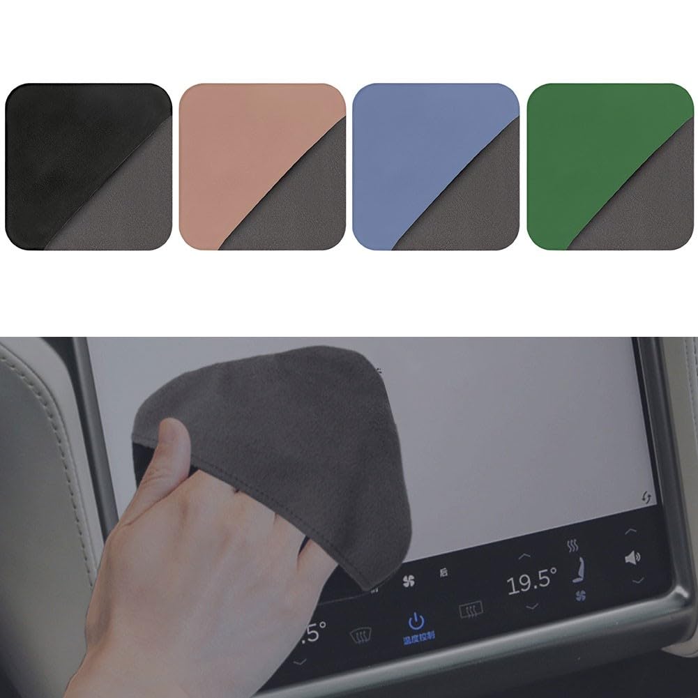 Panno per la pulizia dello schermo di tablet, laptop, telefoni cellulari e display dell'auto, in microfibra, riutilizzabile, a forma di guanto, con bagnato/asciutto per doppia funzione
