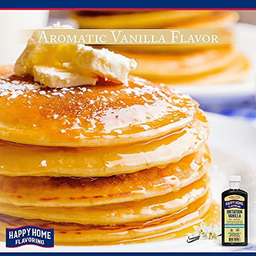 Happy Home Imitation Vanilla Flavoring, Non-Alcoholic, Certified Kosher, 7 Oz. #TOP5