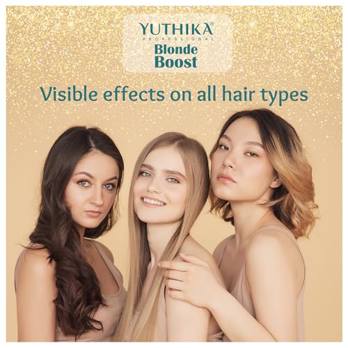 Image of Yuthika Professional Blonder Powder for Hair 250g, Blonde Boost Hair Lightning Powder with Conditioning Actives, Upto 8 Levels Lift, Visible Effect on All Hair Types