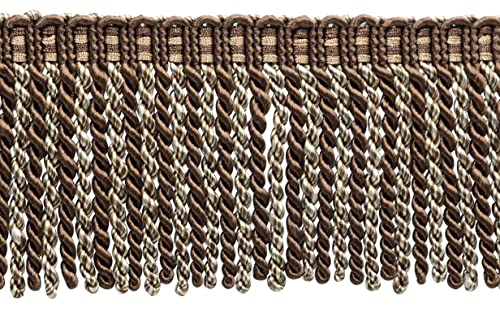 Frange cannetille 76mm marron pour salon chaleureux et décoration de fauteuils - 2