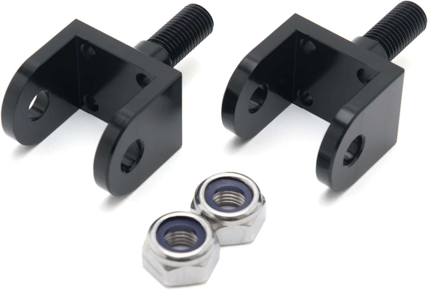 Replacement Foot Peg Mounts for E-Ride PRO SS, Sur-Ron Light Bee LBX, Talaria Sting MX3 MX4, Talaria XXX – Lightweight Anodized 7075 T6 Aluminum, 2 Pack (Black)