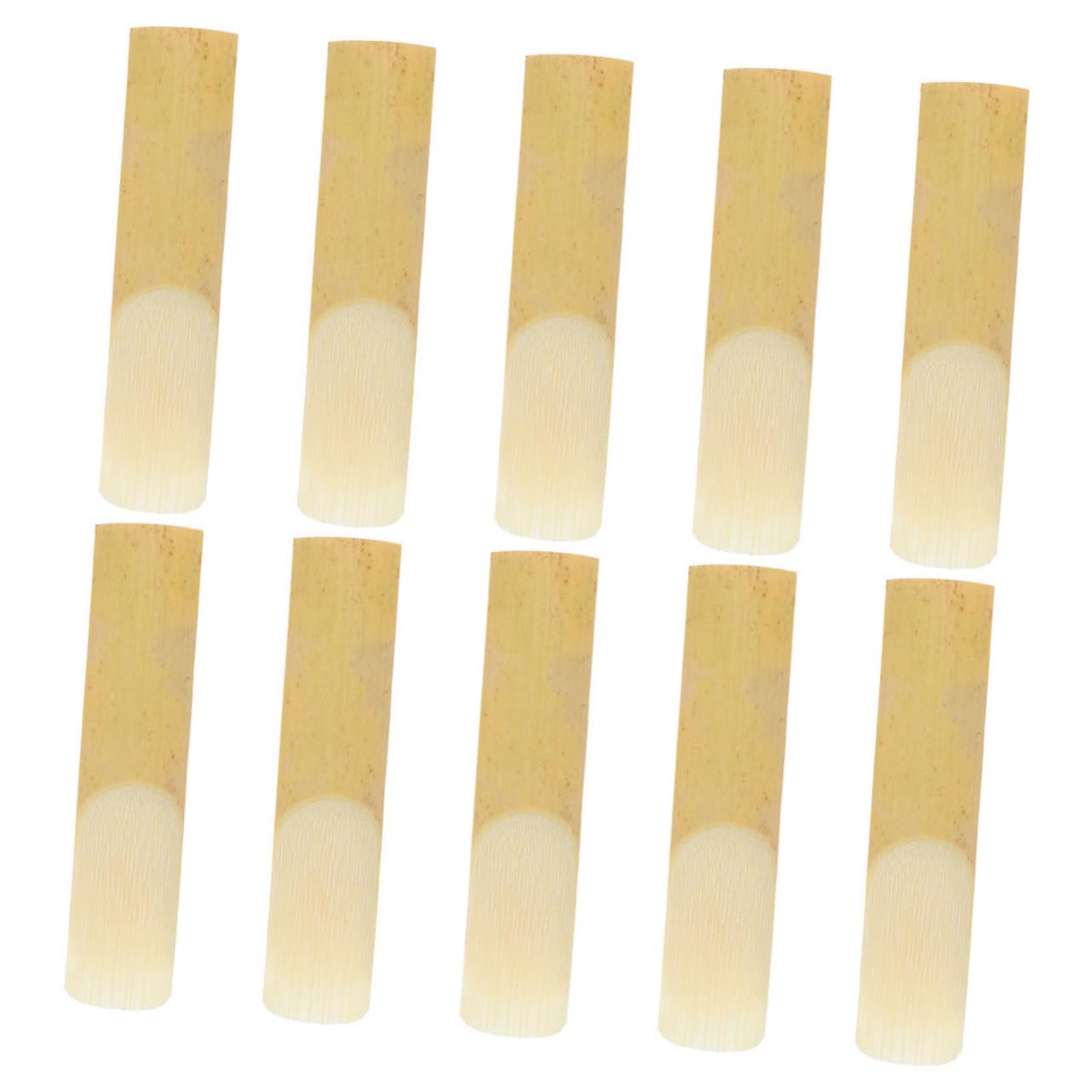 BESTonZON 60 Piezas Caña De Saxofón Accesorios Para Instrumentos Musicales Reemplazo De Cañas De Saxo Partes De Instrumentos Musicales Cañas De Instrumento Cañas De Saxofón Junco Yellow