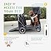Apollo 3-in-1 Haustier-Kinderwagen | Hundewagen | Leichte abnehmbare klappbare tragbare Haustiertrage Tasche Jogger für mittelgroße und große Hunde und Katzen, Schwarz