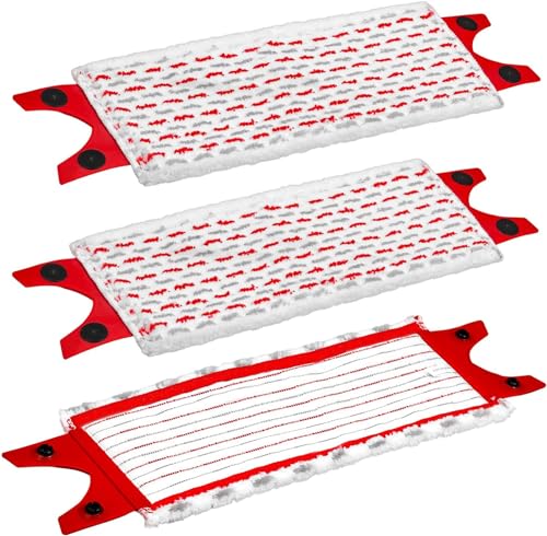 3 Stück für Vileda Bodenwischer Wischmopp Ersatzbezug Mikrofaser Set, für Vileda...