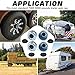GREPSPUD 4pcs 2.72'' Trailer Hub Dust Caps, Trailer Spindle Bearing Dust Cap Cup Grease Cover Caps & Extra Rubber Plugs for 7000 to 8000 lb Boat Trailer Dexter EZ Lube Trailer Camper RV Axle