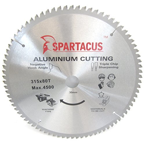 Spartacus 315mm Diameter x 80 Teeth x 30mm Bore Aluminium Cutting Circular Saw Blade Fits Makita 2712