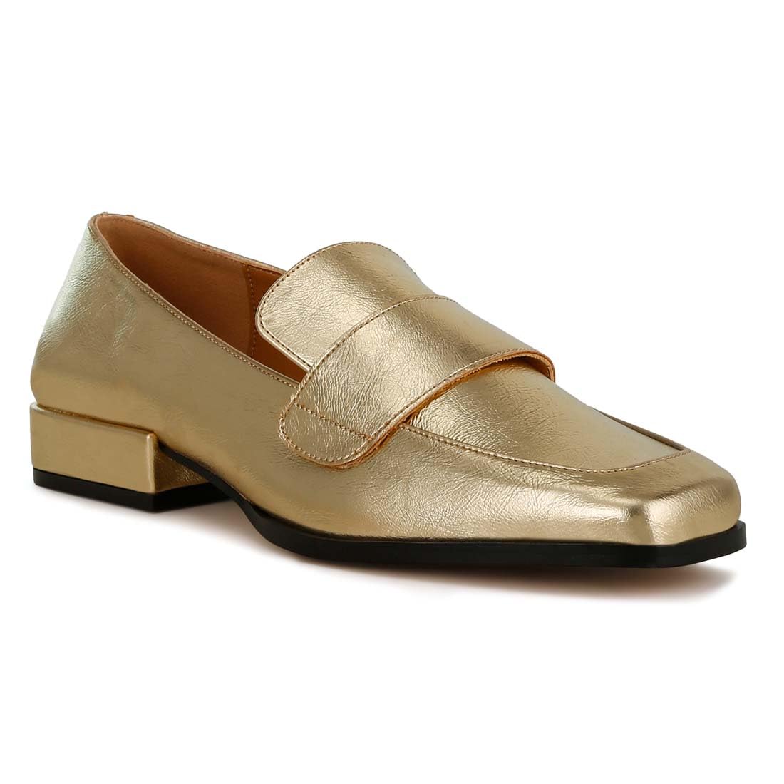 Metallic Penny Loafers-image-7