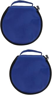 LIFKOME Organizador 2 Pçs 20 CD Bag Suporte De Plástico Bolsa Redonda Ultra Fina Porta Portátil Eva - Estojo De Viagem Estojo De Cds Para Carro Bolsa De Armazenamento Dvd Estojo De