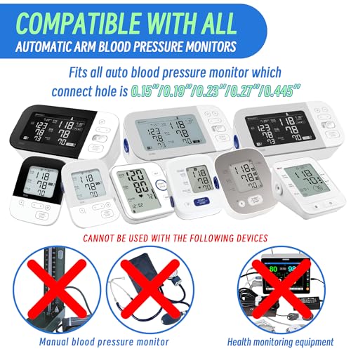 Omron-Compatible Blood Pressure Cuff for Large Arms