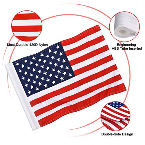 image for KINGTOP US Golf Flag, Double-Sewn American USA Flags, Regulation Tube 