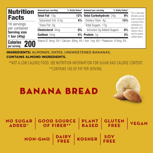 Larabar Banana Bread, Fruit & Nut Bars, 16 ct, 25.6 oz - image 2