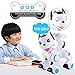 fisca Remote Control Robotic Dog RC Interactive Intelligent Walking Dancing Programmable Robot Puppy Toy Electronic Pets with Light and Sound for Kids Age 6, 7, 8, 9, 10 and Up Years Old