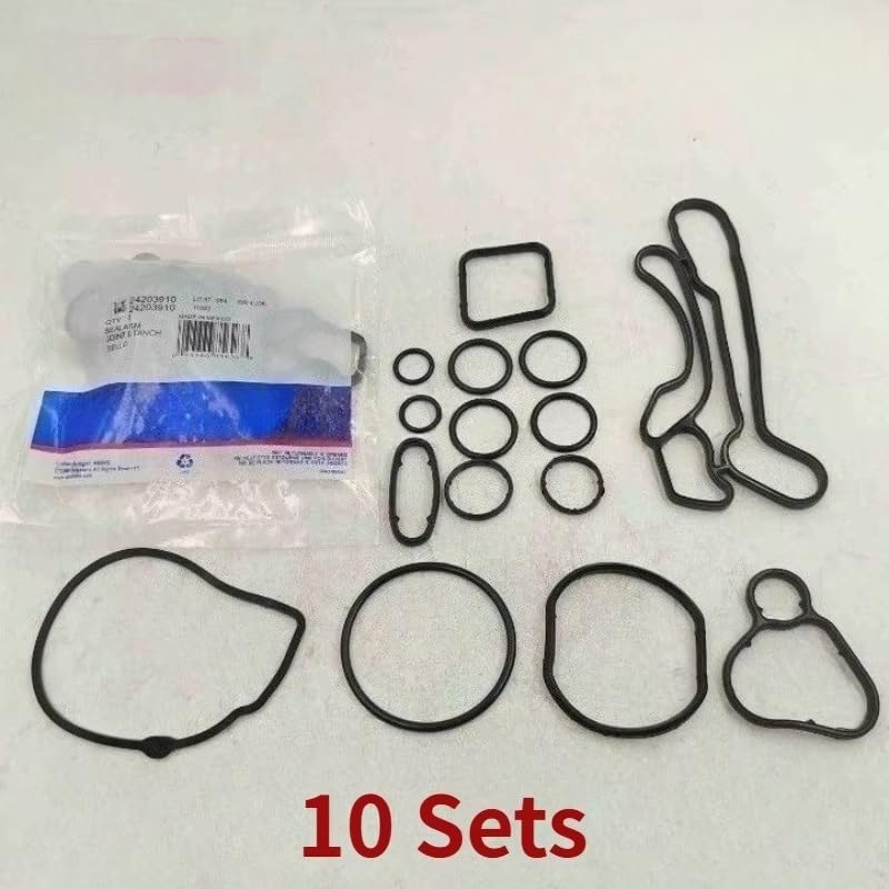 10 Set 24203910 Guarnizione Di Riparazione Radiatore Olio Motore 16 Pz/set Per MALIBU Per COBALT Per CAVALIER Kit guarnizioni coperchio punterie