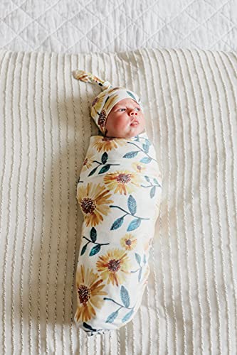 Image of Baby Beanie Hat Top Knot Stretchy Soft inchSunnie inch by Copper Pearl
