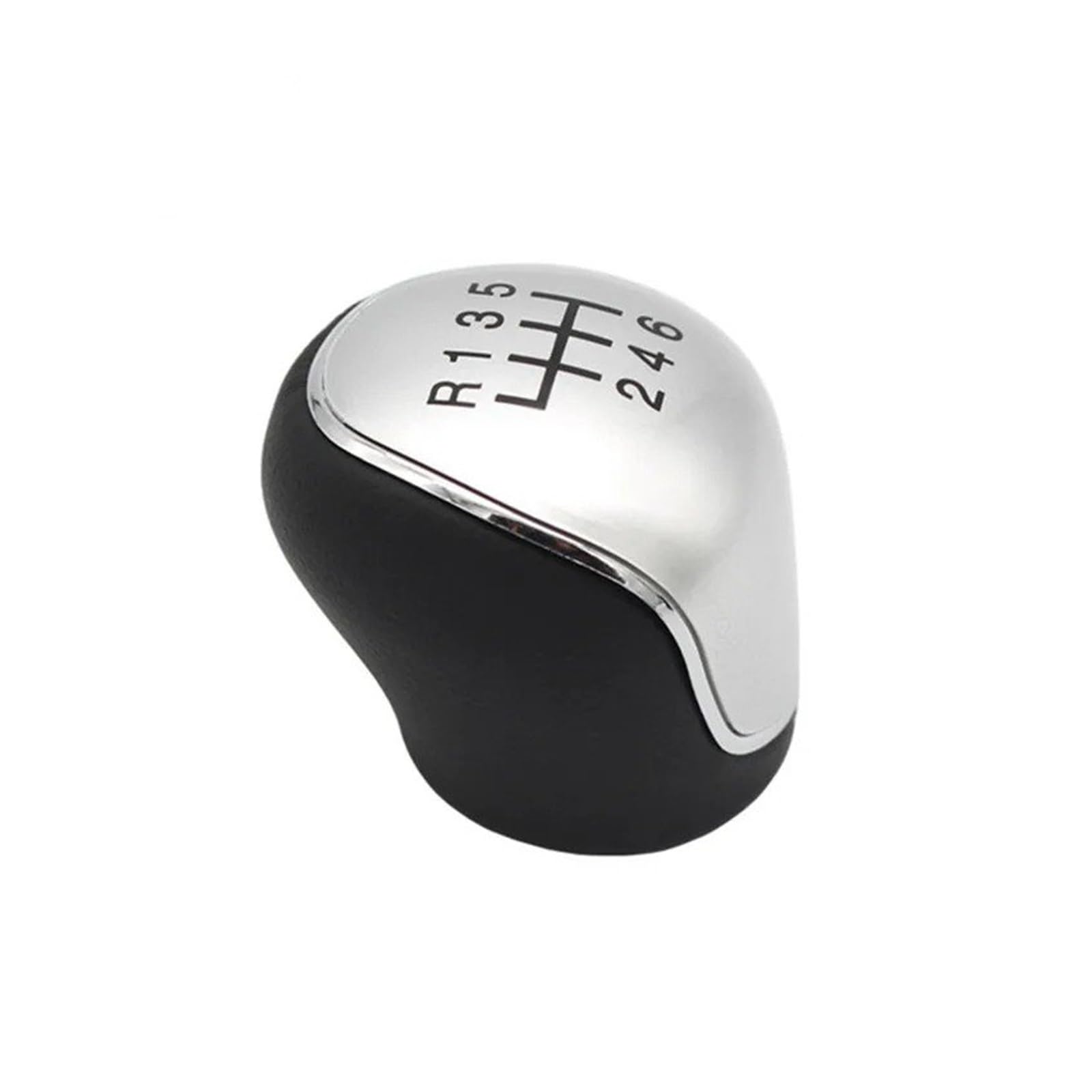 Sauanmnktp 6 Speed Silver Gearshift Knob For Focus Mk3 2011-2018 56 Speed Mt Gear Shift Knob