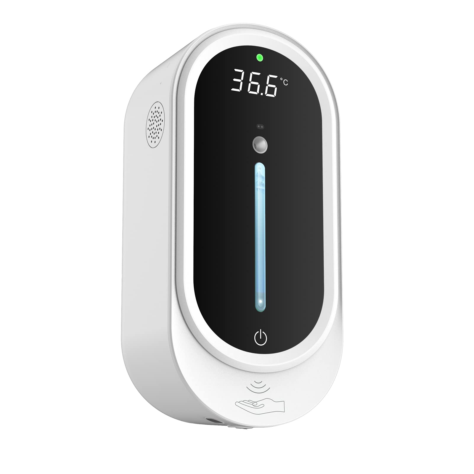 Automatic Hand Sanitizer Dispenser Wall Mounted, 1000ml Spray Alcohol Soap Dispenser with Non-Contact Thermometer Automatic Sanitizing Spray Soap Dispenser