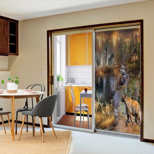 Vinilo para ventana opaco tema rustic hunting 35.4 x 78.7 in miniatura 5