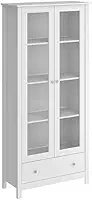 Cristaleira 2 Portas 1 Gaveta Ditália E-954 Branco