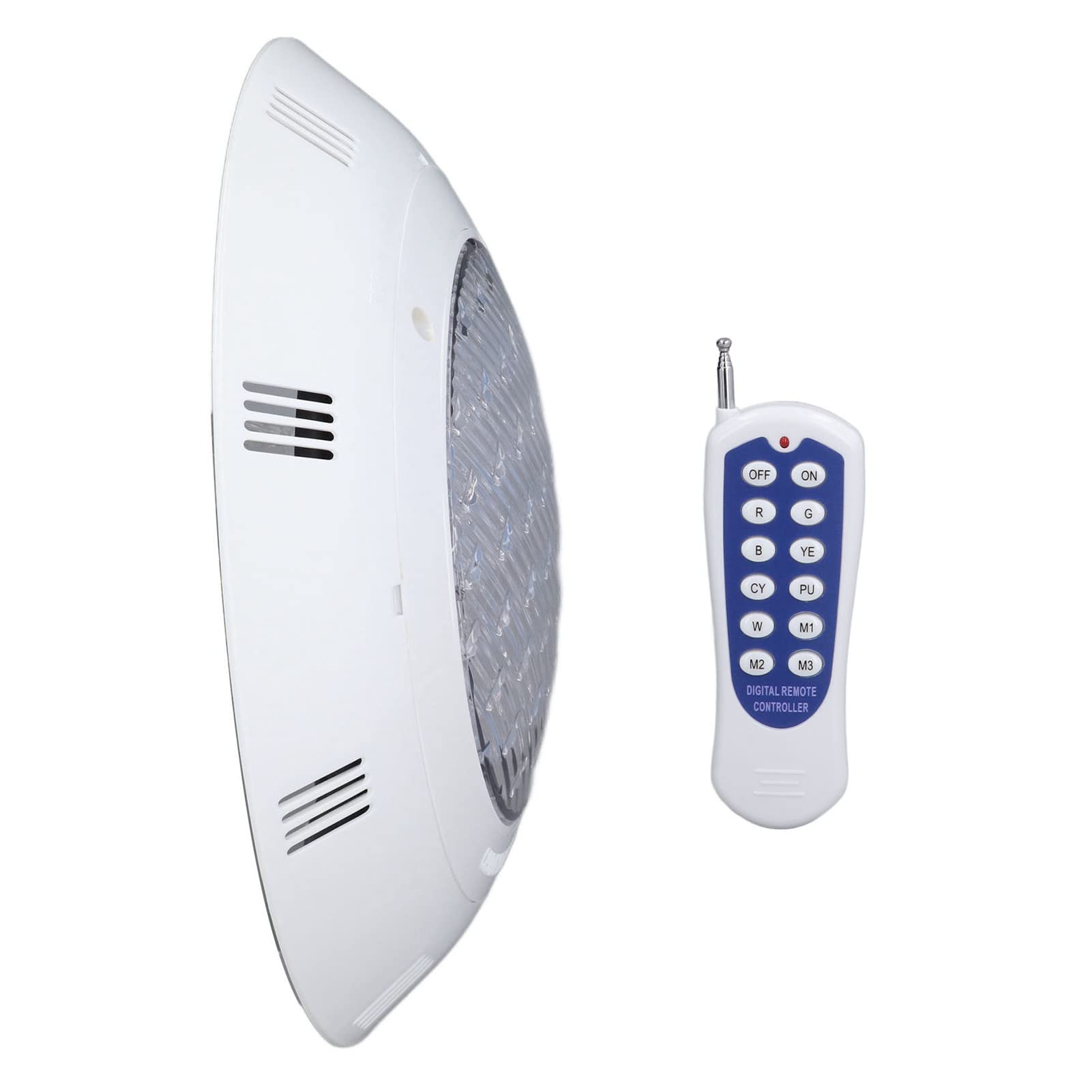 Cocoarm Poolleuchte RGBW LED Poollampe 54W AC12V IP68 PC ABS 18LED Fernbedienung 4800lm 120 Grad Unterwasserlicht für Schwimmbäder Teiche Brunnen Gärten