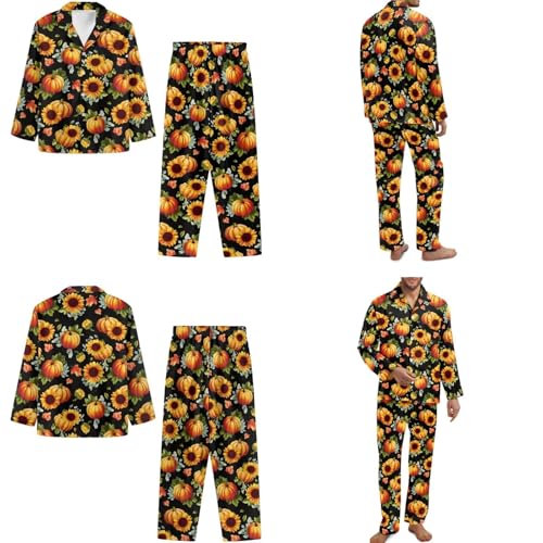 Couples Pajamas Matching Sets Button Down Sleepwear V Neck Loungewear Plus Size Pjs Sets for Women Men3