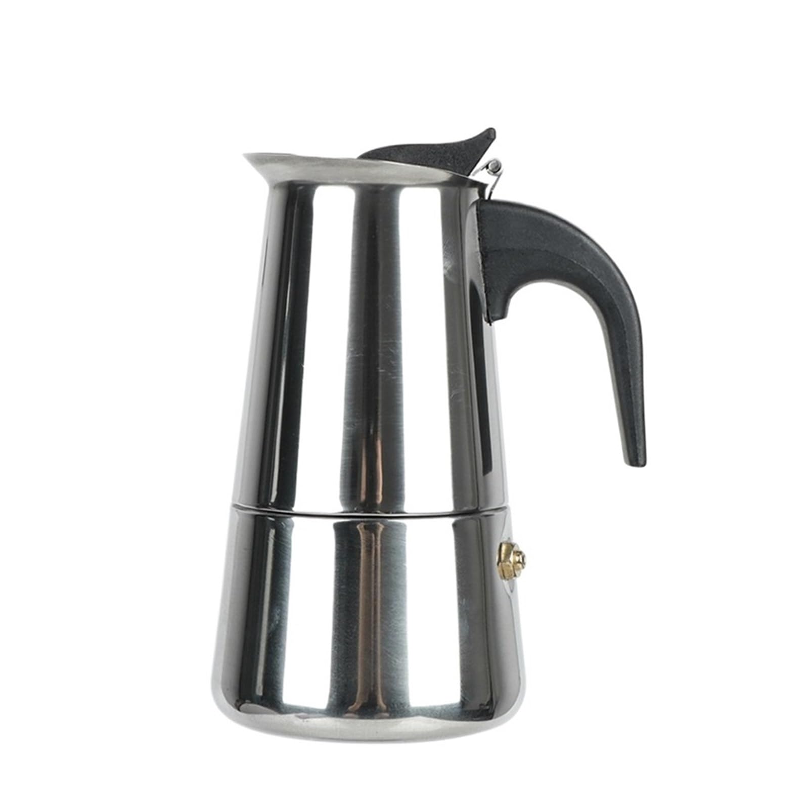 Generico Caffettiera Moka Latte Filtro 2/4/6/9 tazze in acciaio inox for cucina(450ml)