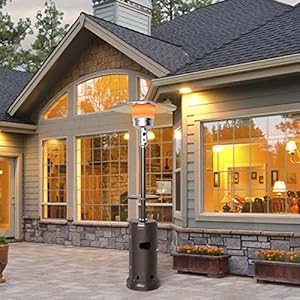 Tangkula 48,000 BTU Propane Patio Heater with Wheels, Outdoor Heaters for Patio with Shelf Tabletop, Stainless Steel Burner, Auto Shut Off & Tip-Over Protection, Portable Patio Heaters for Outdoor Use Tangkula 48000 BTU Propane Patio Heater with Wheels Outdoor Heaters for Patio with Shelf Tabletop Stainless Steel Burner Auto Shut Off Tip Over Protection Portable Patio Heaters for Outdoor Use