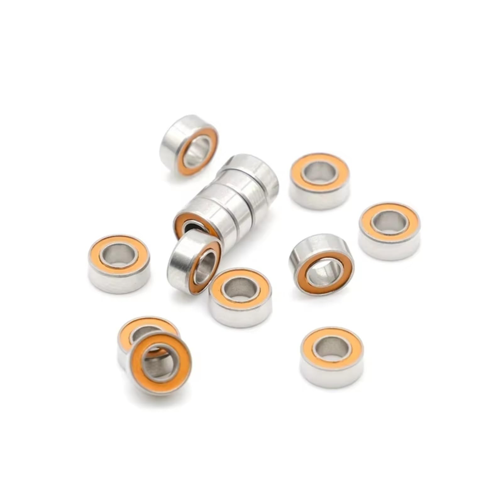 Repuestos Juguetes RC Compatible con 1/24 1/28 RC Coche Piezas Upgrade 10 Piezas Rodamiento De Bolas Miniatura De Acero Inoxidable SMR63 2RS CB 3x6x2.5 Mm ABEC-7 Rodamientos Cerámicos