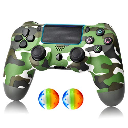 Wireless Controller for PS4 - AUGEX Remote for Playstation 4 Control (Green Camouflage)