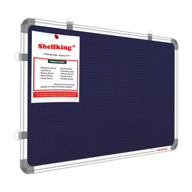 Premium Material Blue Designed Notice Board/Pin-up Board/Soft Board/Bulletin Board for Study Room, Home, Office & School Use – 4 × 8 ft-image-28