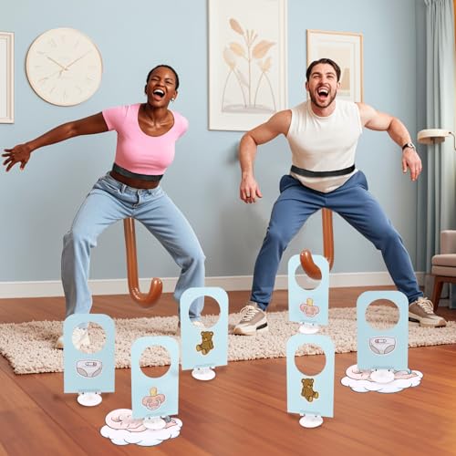 YUBAIHUI 2 Sets Baby Shower Games Funny Activities - Funniest Bab...