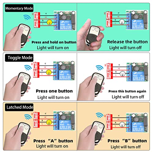 DieseRC DC 5V 12V 24V 30V Relè Wireless
