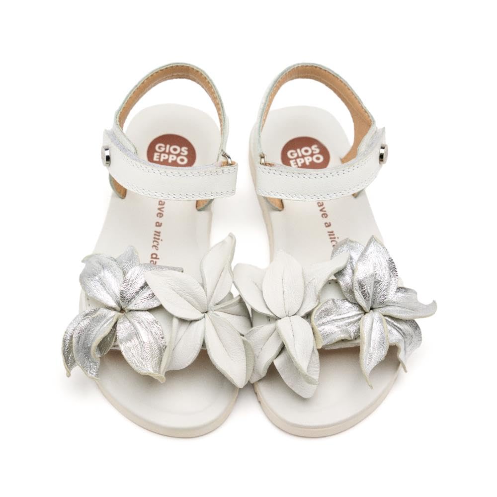 GIOSEPPO Girls Marinette Flat Sandal, White, 3 UK