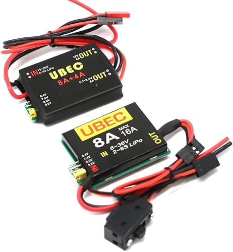 Miniatura 2 de UBEC-8A para coche teledirigido, 2S-6S, 6-36V, BEC Dual, UBEC 8A16A, 5,26,07,4 v8,4 v, Fuente de alimentación separada, brazo de robot, avión -