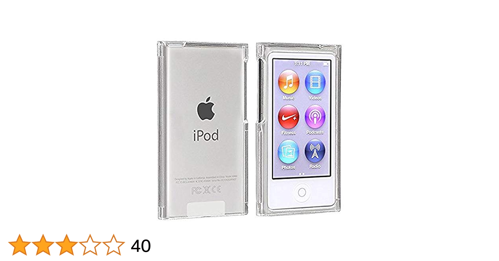 Amazon | に適合するApple iPod Nano 7 8 ケース 、クリスタル