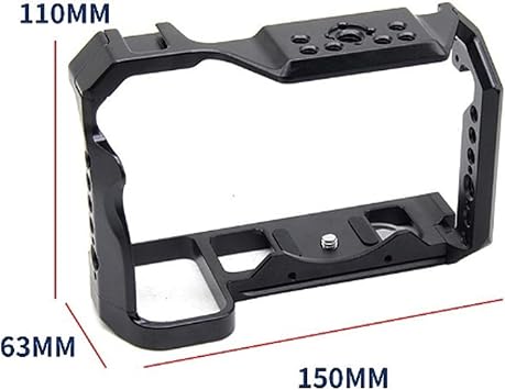 Camera Cage Compatible for Nikon Z5/Z6/Z7/Z6II/Z7II Camera,Aluminum Alloy Z6 Camera Cage with Cold Shoe Mount for Microphone and Fill Light