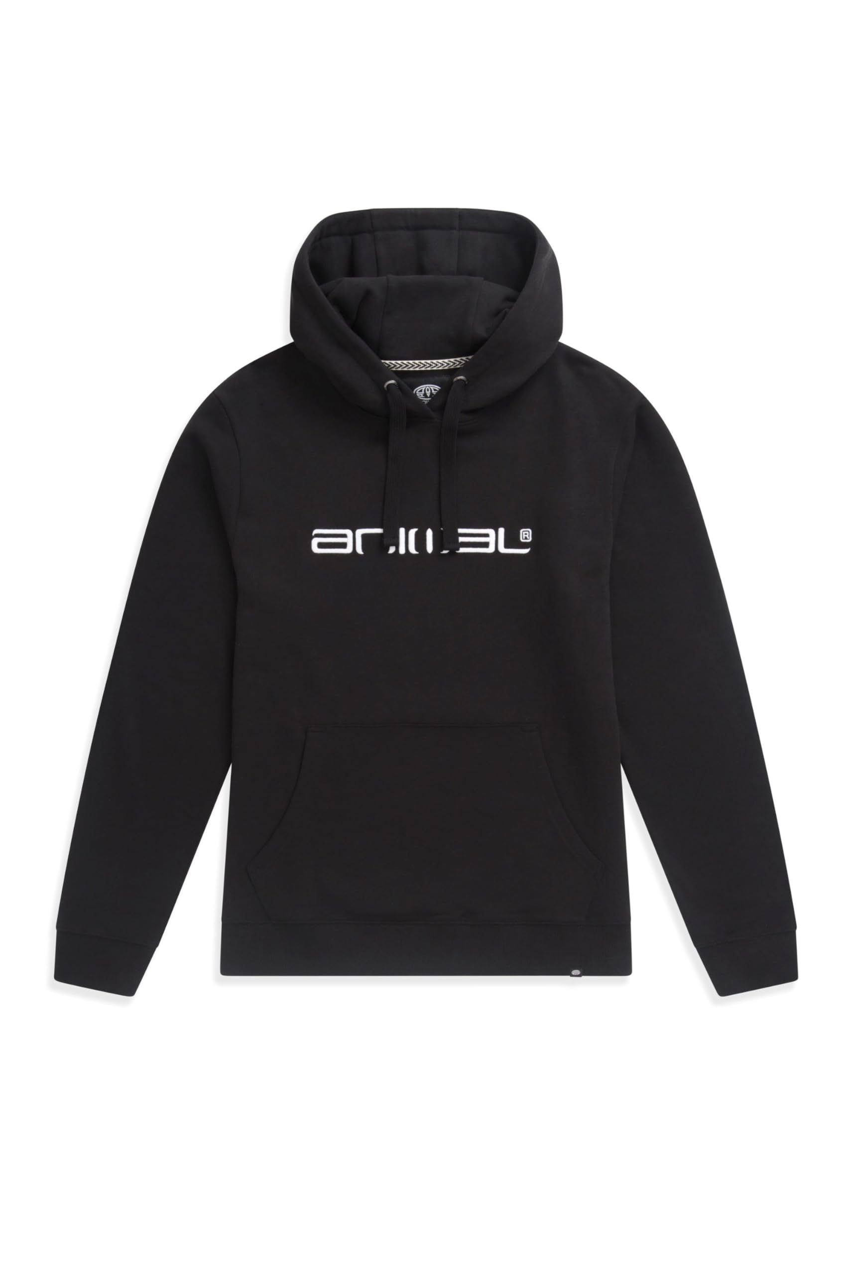 Animal Men's Black Driver Cotton Logo Hoodie - Relaxed Fit Sweathsirt With Adjustable Hood - Beach, Outdoors, Holiday & Hiking Extra Large