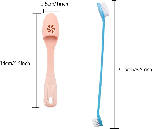 Miniatura 5 de YAODHAOD Cepillo de dientes para mascotas para perros, cepillo de dientes de dedo de perro, higiene dental, conveniente cepillo de dientes suave