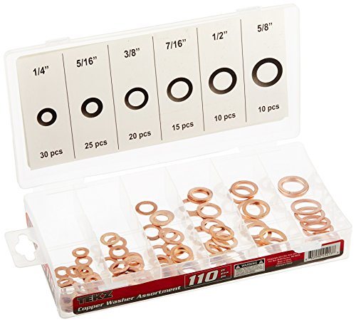 Titan 110 Piece Copper Washer Assortment